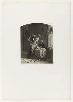 Célestin Nanteuil ; Leleux Armand ; Bertauts estampe Atelier de sabotier Paris 1852-1862 1944.21.22 Photo