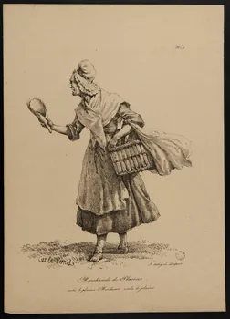 Carle Vernet ; François Delpech estampe Marchande de Plaisirs  voilà le plaisir Mesdames, voilà le plaisir 1837 1944.21.6  Photo