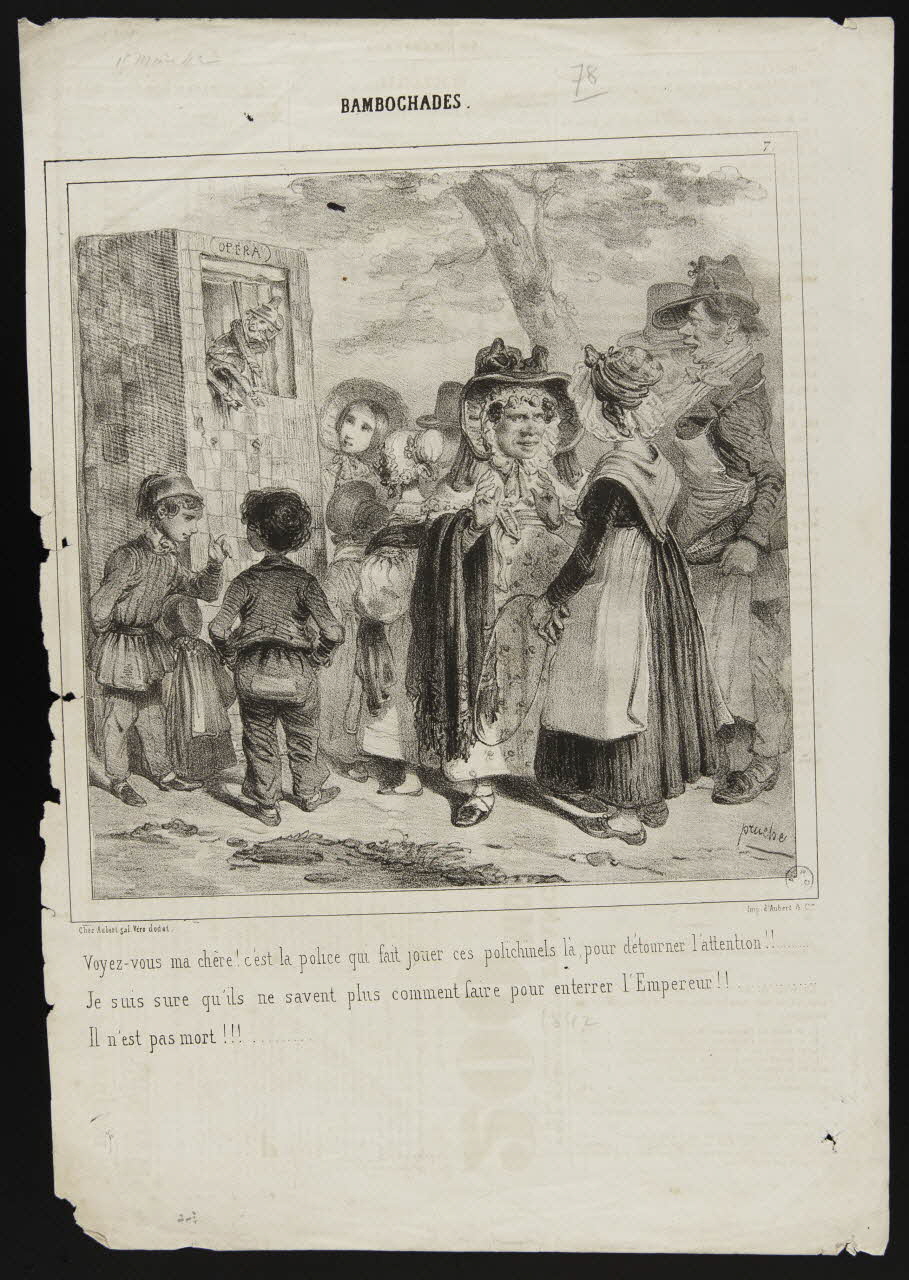 Pruche Clément ; Aubert et Cie estampe BAMBOCHADES. Paris 1865-1875 1944.5.2 Photo