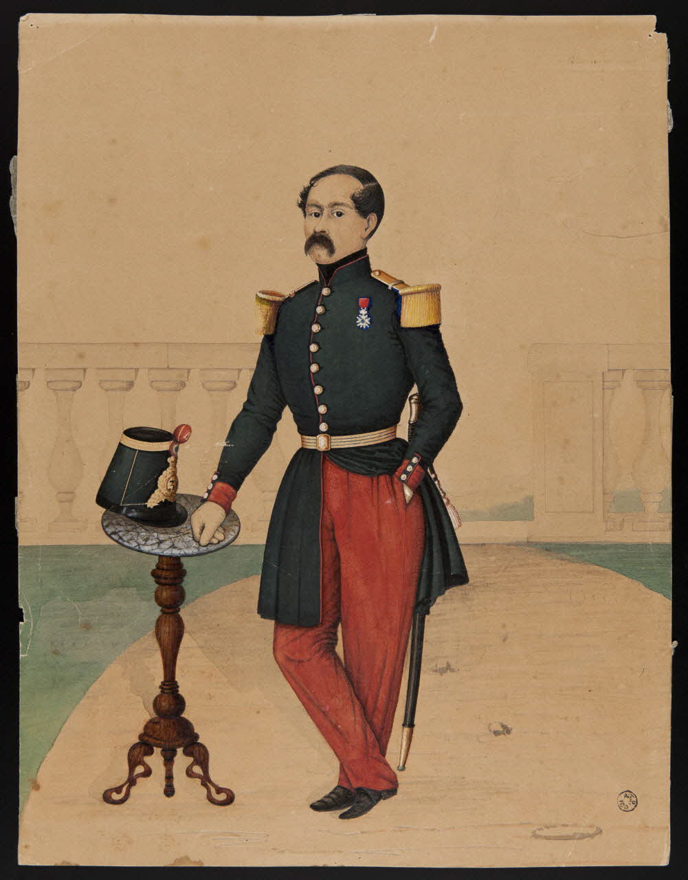 dessin Portrait d'officier 1944.6.6 Photo