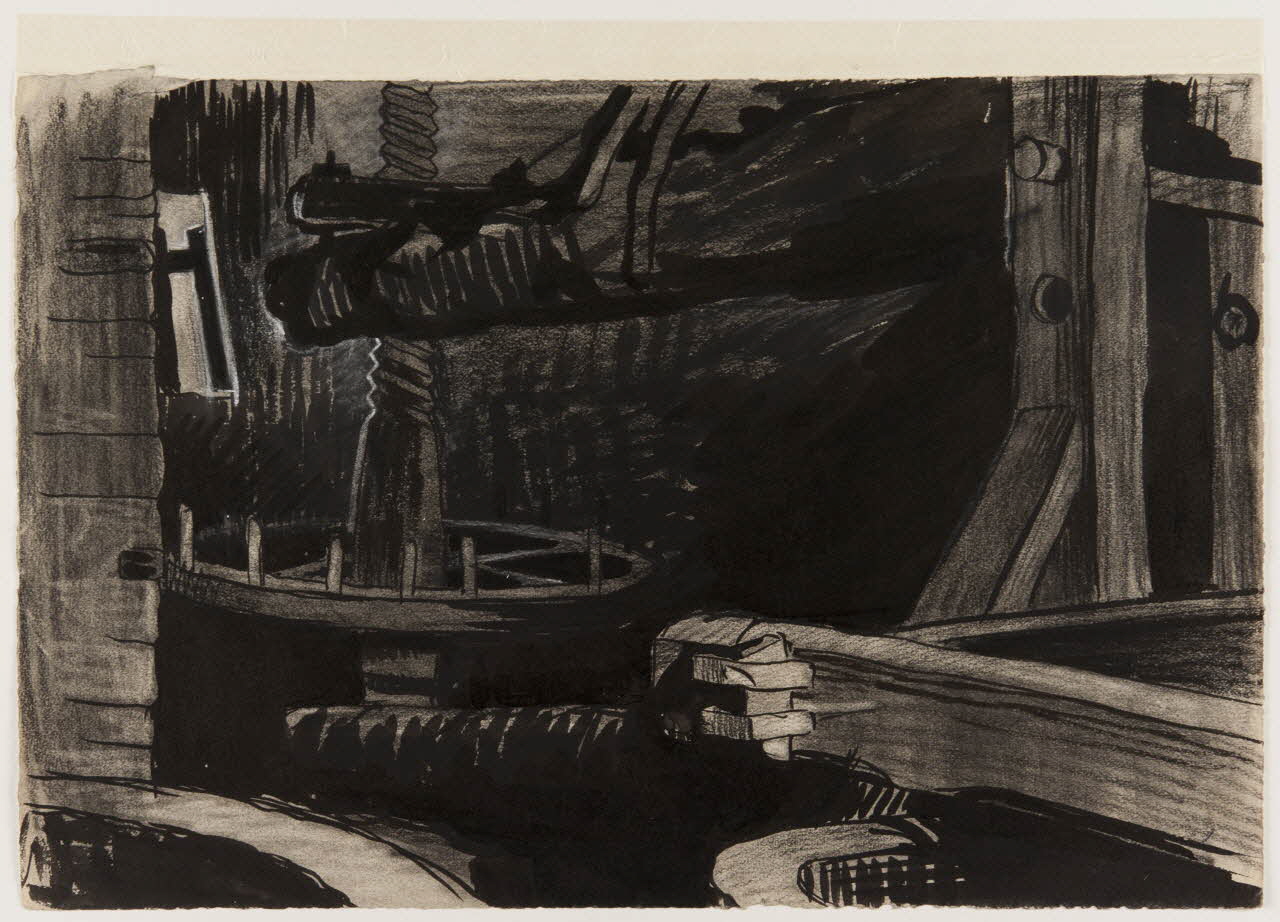 Marcel Mignot dessin Pressoir de Villers-Bocage (Calvados) 1926 1944.8.4 Photo