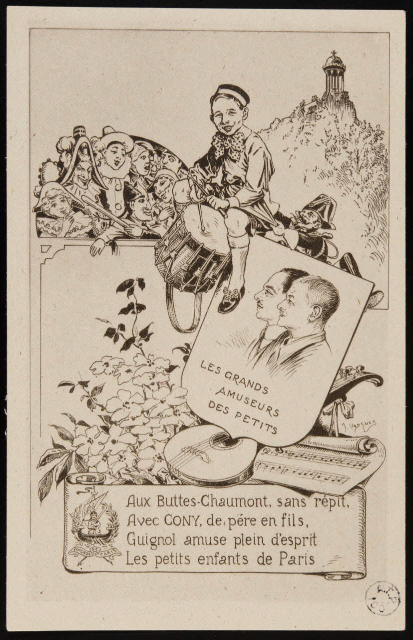 estampe LES GRANDS  AMUSEURS  DES PETITS 1945.1.11 Photo