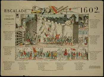 estampe ESCALADE. 1602. 1945.15.1 Photo