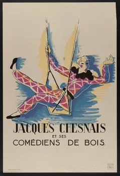 estampe JACQUES CHESNAIS  ET SES  COMEDIENS DE BOIS 1945.25.2 Photo