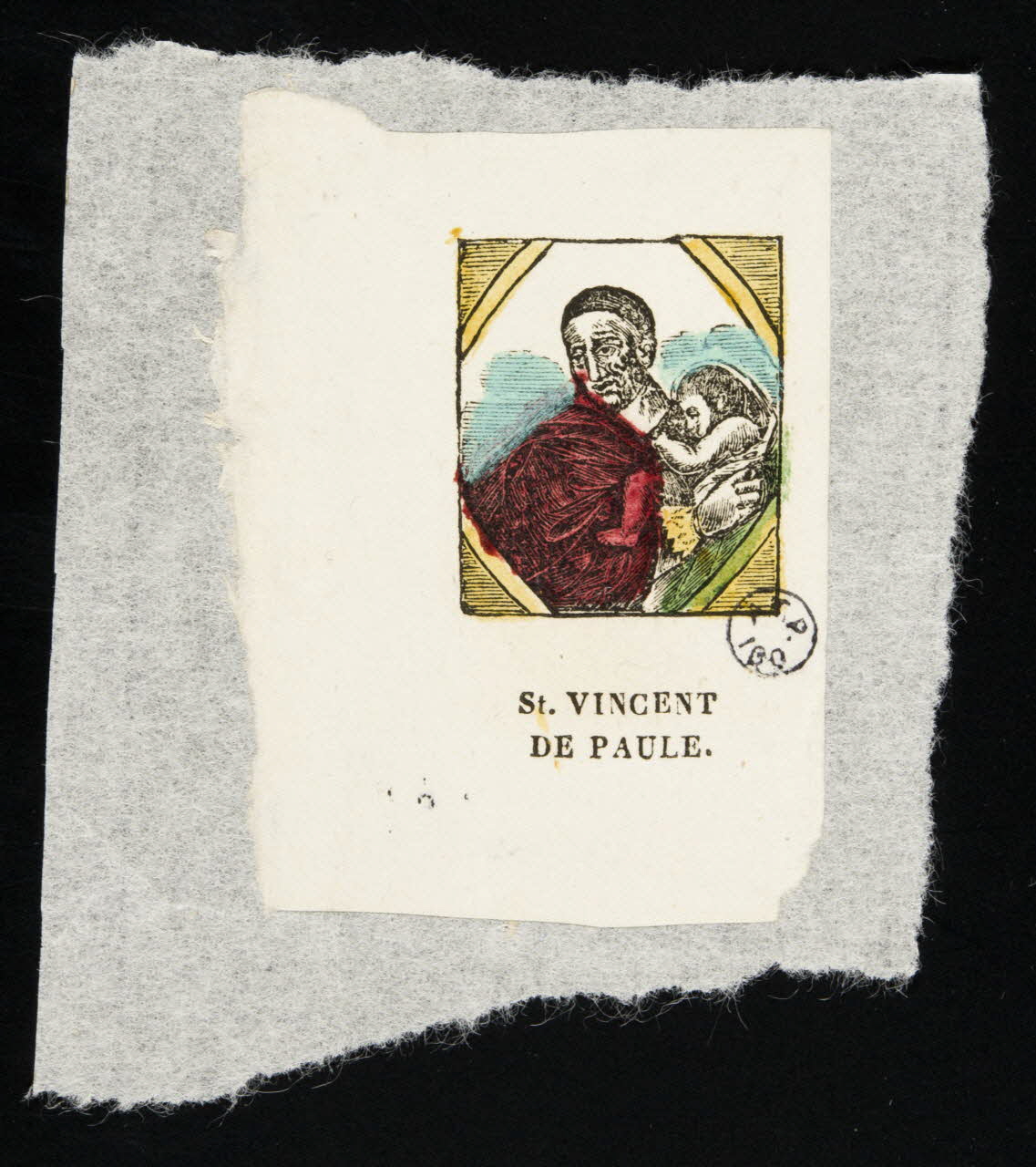 estampe St. VINCENT  DE PAULE. 1945.3.29 Photo
