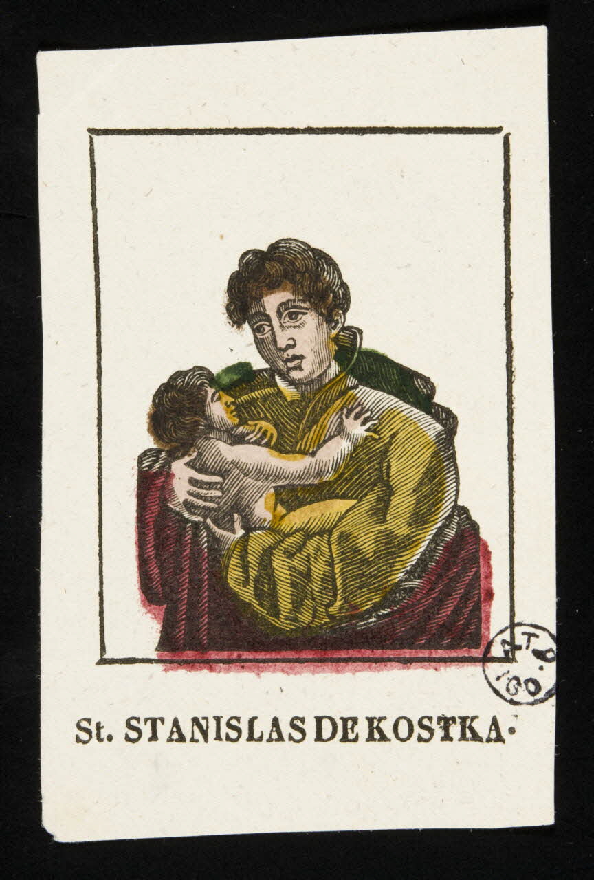 estampe St. STANISLAS DE KOSTKA. 1945.3.30 Photo