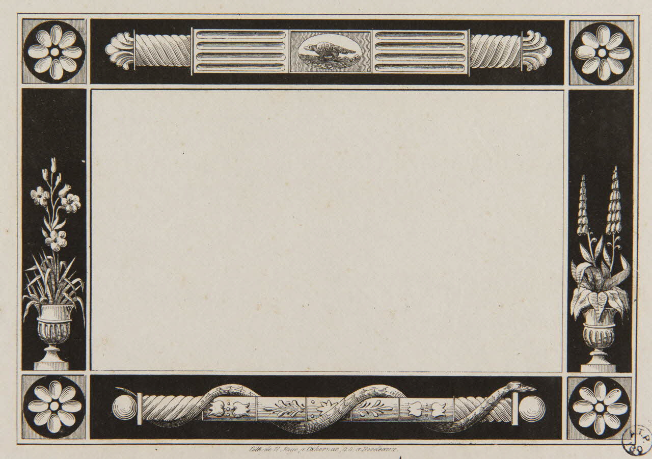 estampe Encadrement 1945.3.42.1 Photo