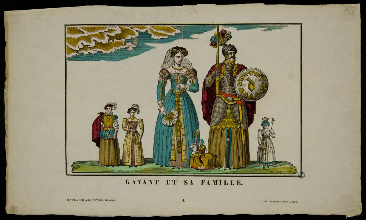 imagerie ancienne GAYANT ET SA FAMILLE. 1945.36.1 Photo