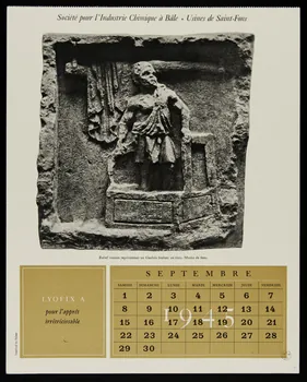 estampe Relief romain représentant un Gaulois foulant un tissu. 1945.6.6  Photo