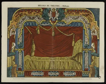 estampe DECORS DE THEATRE. - Rideau. 1945.9.5 Photo