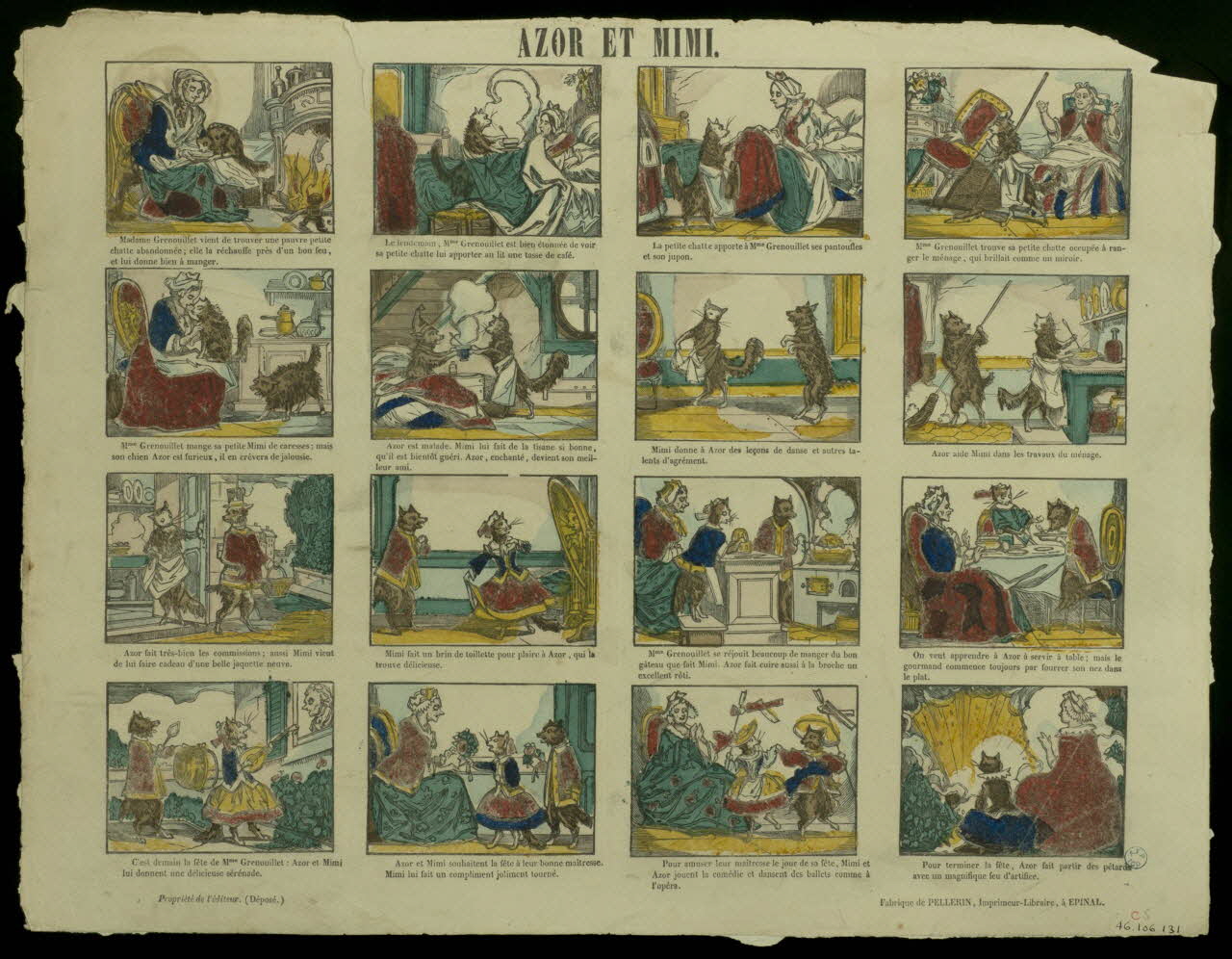 estampe AZOR ET MIMI. 1946.106.131 Photo
