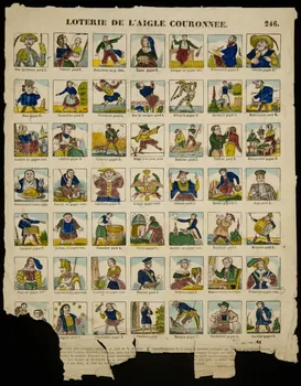 estampe LOTERIE DE L'AIGLE COURONNEE. 1946.106.148 Photo