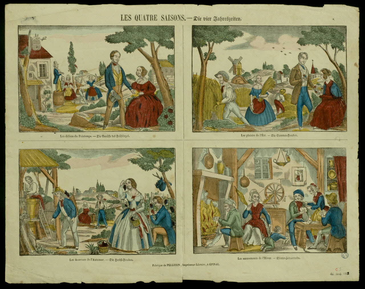 estampe LES QUATRE SAISONS. 1946.106.153 Photo