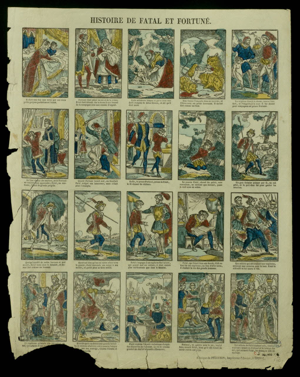 estampe HISTOIRE DE FATAL ET FORTUNE. 1946.106.176 Photo