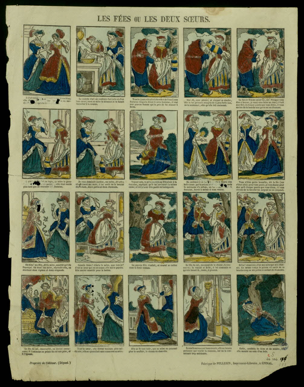 estampe LES FEES OU LES DEUX SOEURS. 1946.106.177 Photo