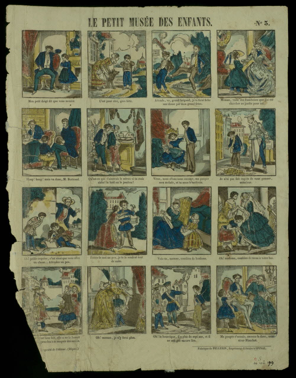 estampe LE PETIT MUSEE DES ENFANTS. 1946.106.179 Photo