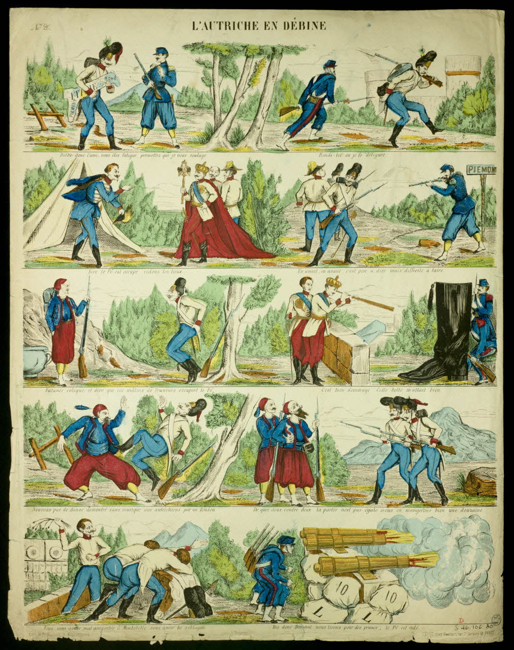 à registres (5) L'AUTRICHE EN DEBINE Wissembourg 1859-1869 1946.106.30 Photo