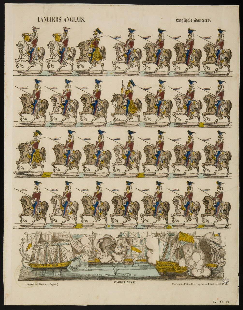 estampe LANCIERS ANGLAIS. 1946.106.55 Photo