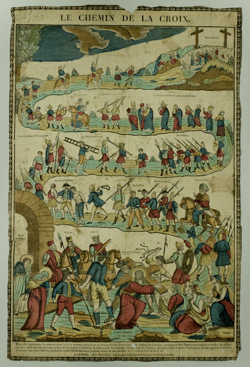 imagerie ancienne LE CHEMIN DE LA CROIX. 1946.122.11 Photo