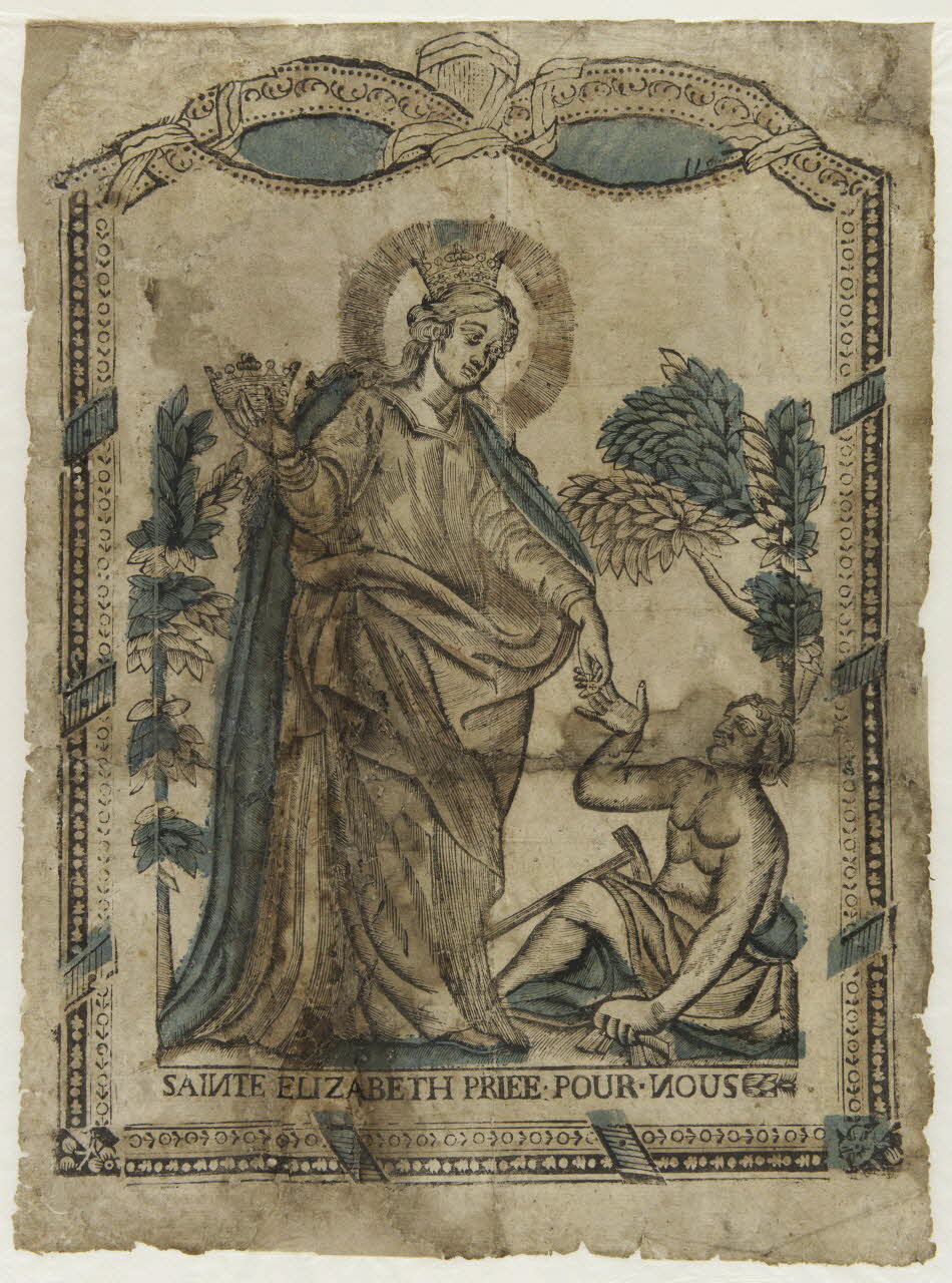 imagerie ancienne SAINTE ELIZABETH PRIEE POUR NOUS 1946.122.15 Photo