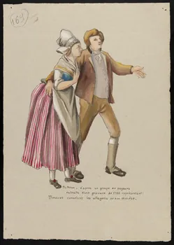 Pierre-Louis Menon dessin Bossuet consolant les villageois de son diocèse. 1946 1946.123.264 Photo