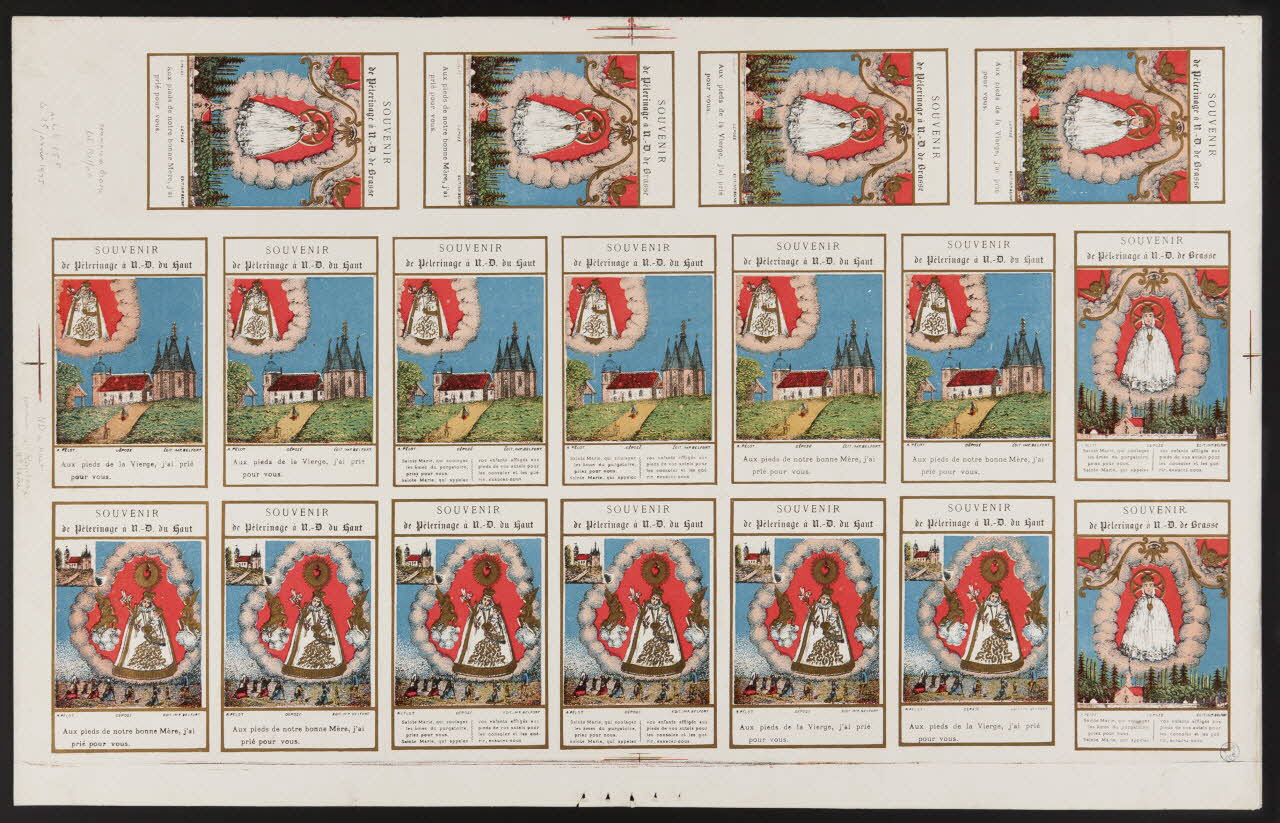 estampe Cartes souvenir de pélerinage. 1946.17.1 Photo