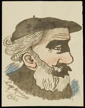 Cyr Moisan dessin Cyr Moisan, le vieux philosophe par lui-même 1946 1946.35.1 Photo