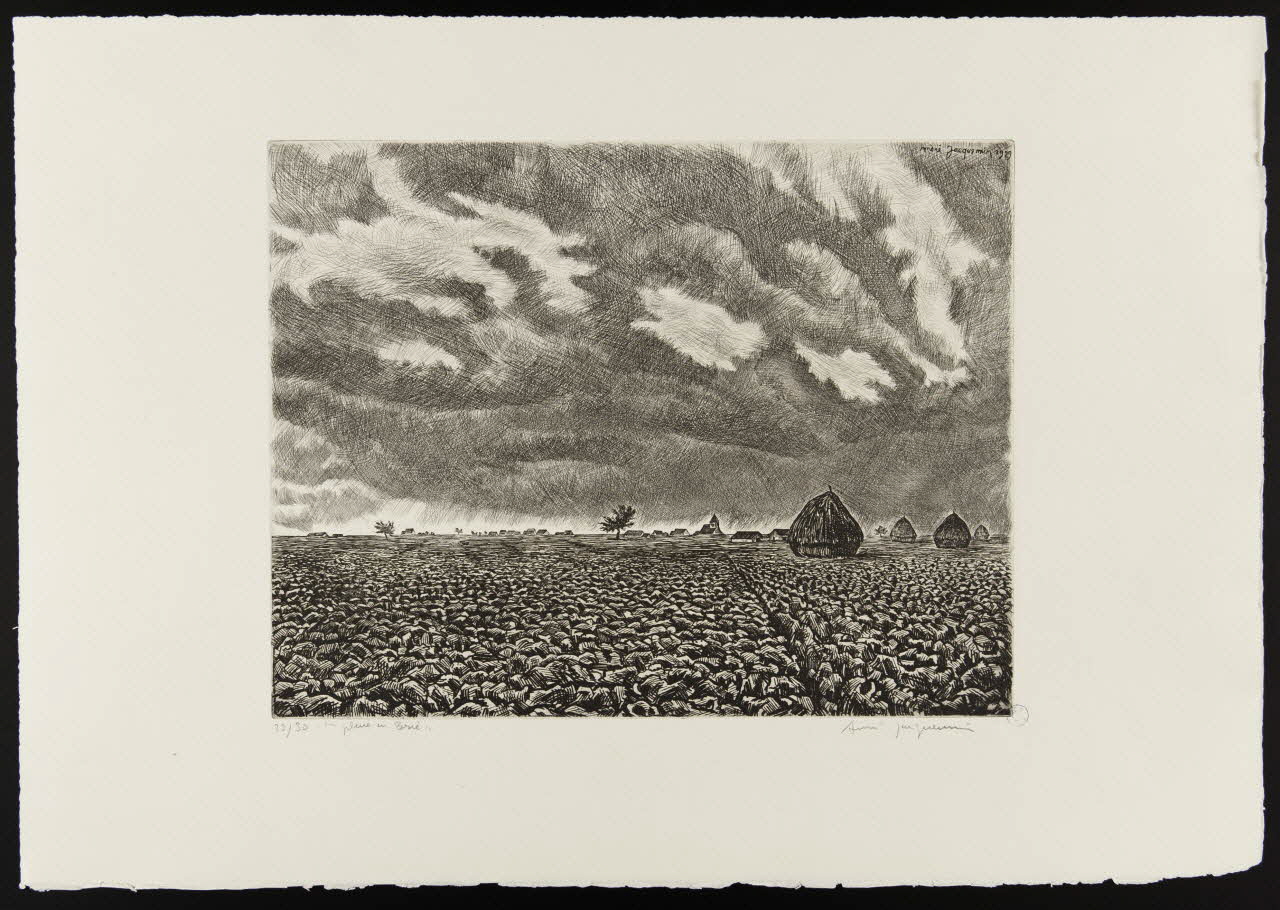 estampe "la pluie en Brie" 1946.5.30 Photo