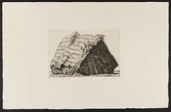 estampe "construction de la meule" 1946.5.36  Photo