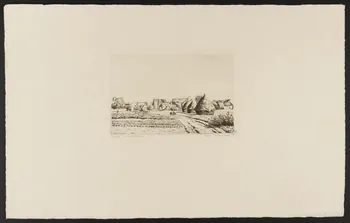 estampe "les trois meules" 1946.5.42  Photo