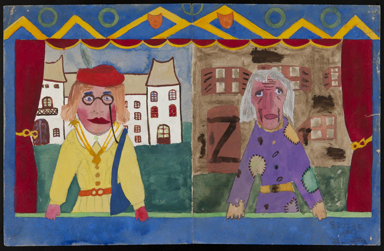 Bouche dessin Le riche et le pauvre Saint-Denis 93 1946 1946.71.4 Photo