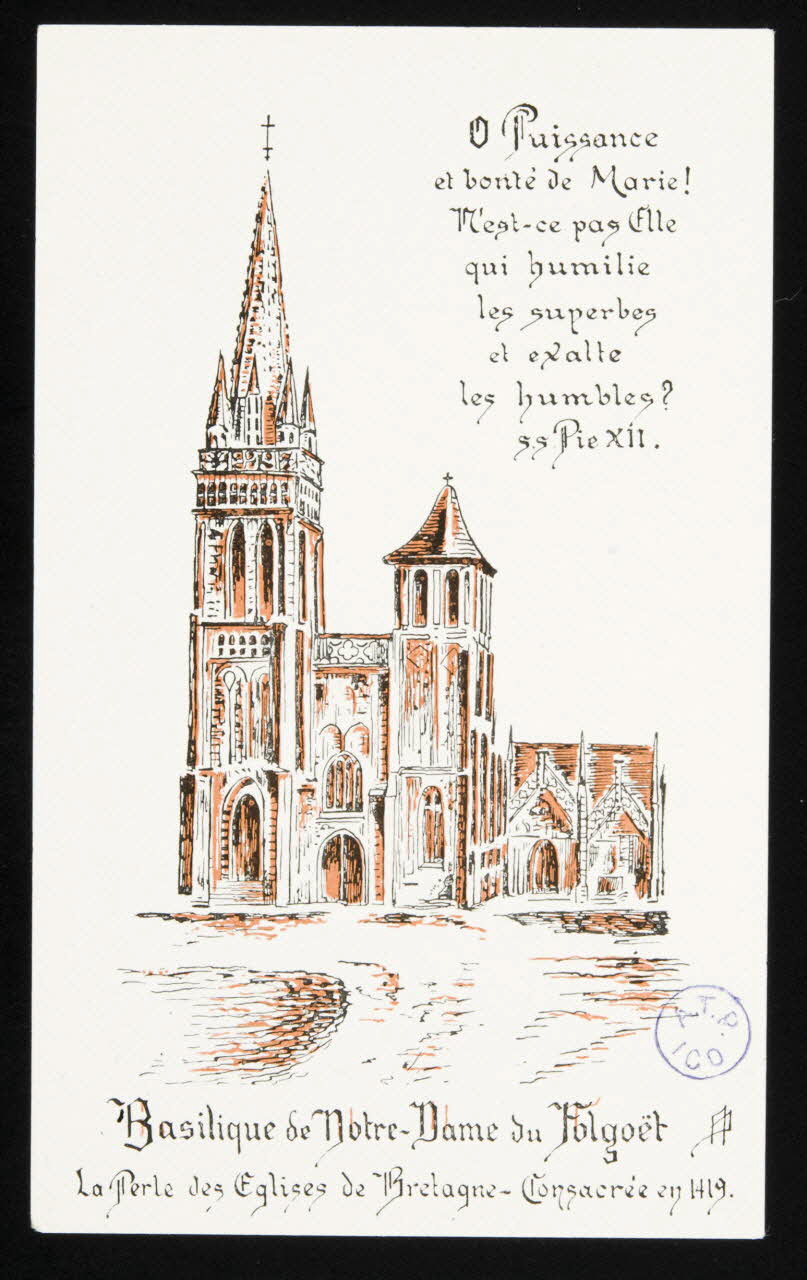 estampe Basilique de Notre-Dame du Folgoët 1946.79.3 Photo