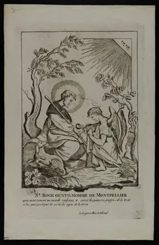 estampe ST ROCH GENTILHOMME DE MONTPELLIER 1947.17.10  Photo