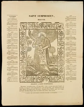 Calvet-Leblond estampe SAINT SYMPHORIEN,  MARTYR. Avignon 1835 1947.17.11 Photo