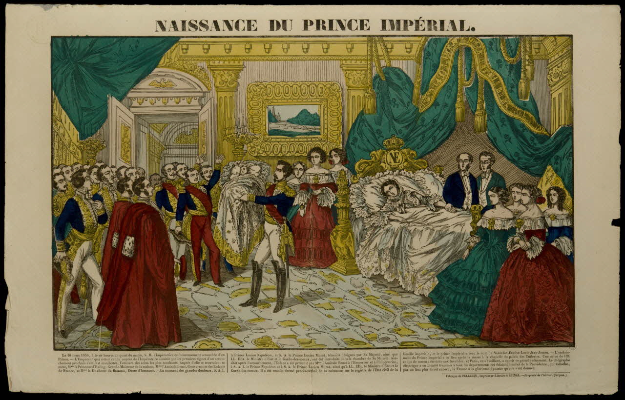 estampe NAISSANCE DU PRINCE IMPERIAL. 1947.22.109 Photo