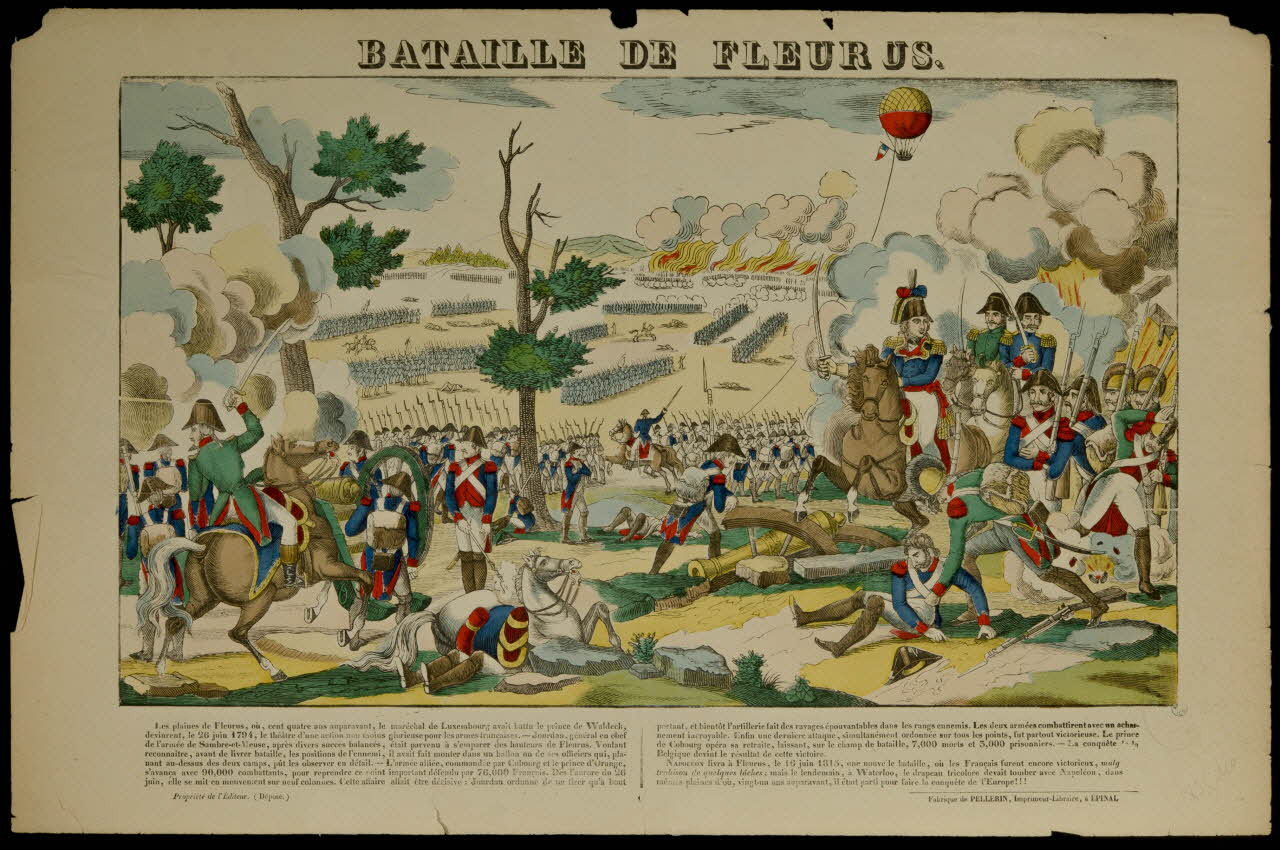 estampe BATAILLE DE FLEURUS. 1947.22.117 Photo