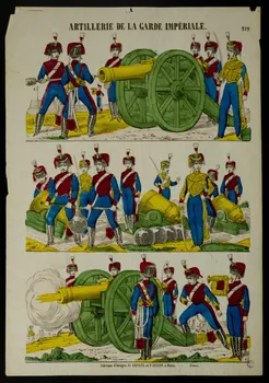 Gangel et Didion imagerie ancienne ARTILLERIE DE LA GARDE IMPERIALE. Metz 1858-1868 1947.22.132 Photo