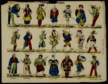 Charles Nicolas Gangel imagerie ancienne COSTUMES DIVERS. Metz 1852-1858 1947.22.138 Photo