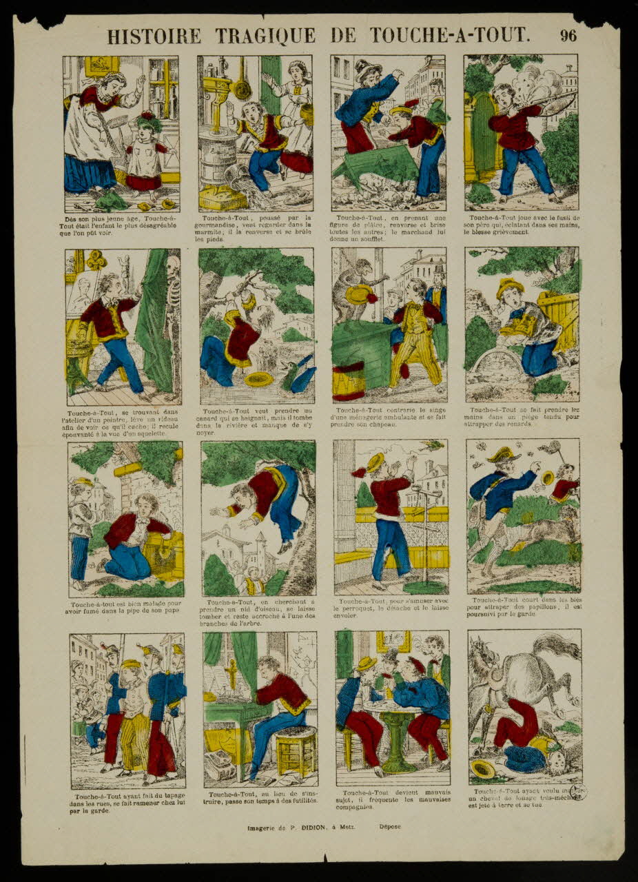 Paulin Didion estampe HISTOIRE TRAGIQUE DE TOUCHE-A-TOUT. Metz 1869-1879 1947.22.146 Photo