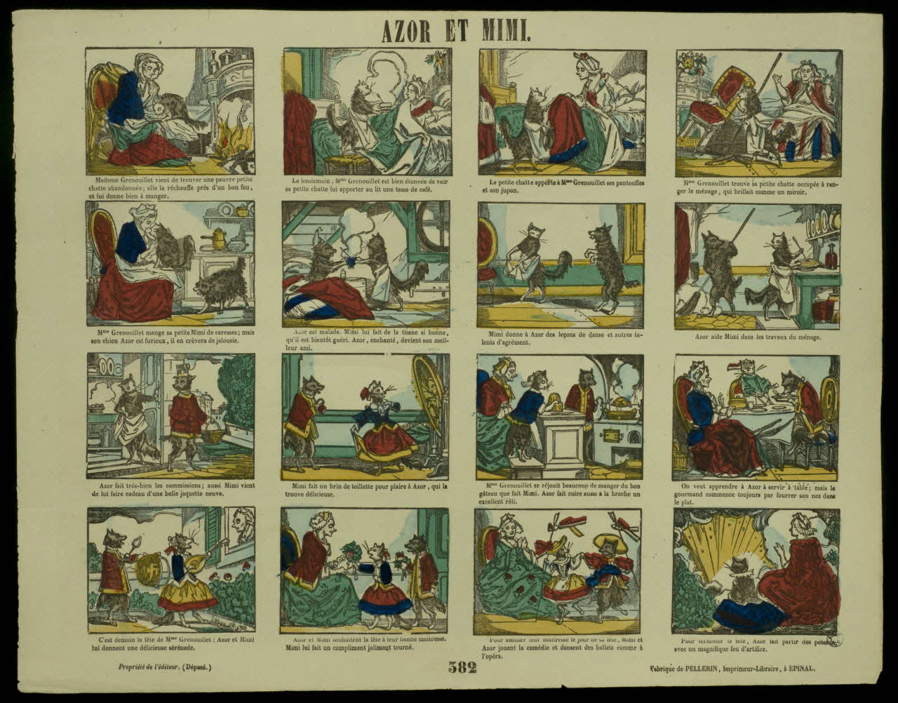 estampe AZOR ET MIMI. 1947.22.150 Photo