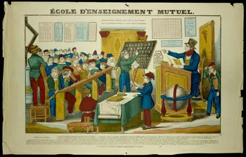 Dembour et Gangel imagerie ancienne ECOLE D'ENSEIGNEMENT MUTUEL. Metz 1840-1852 1947.22.159  Photo
