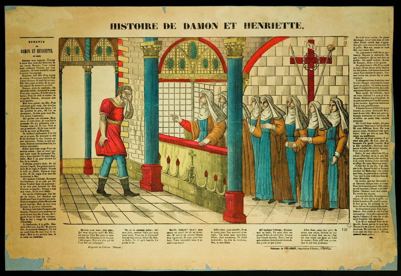 imagerie ancienne HISTOIRE DE DAMON ET HENRIETTE. 1947.22.169 Photo