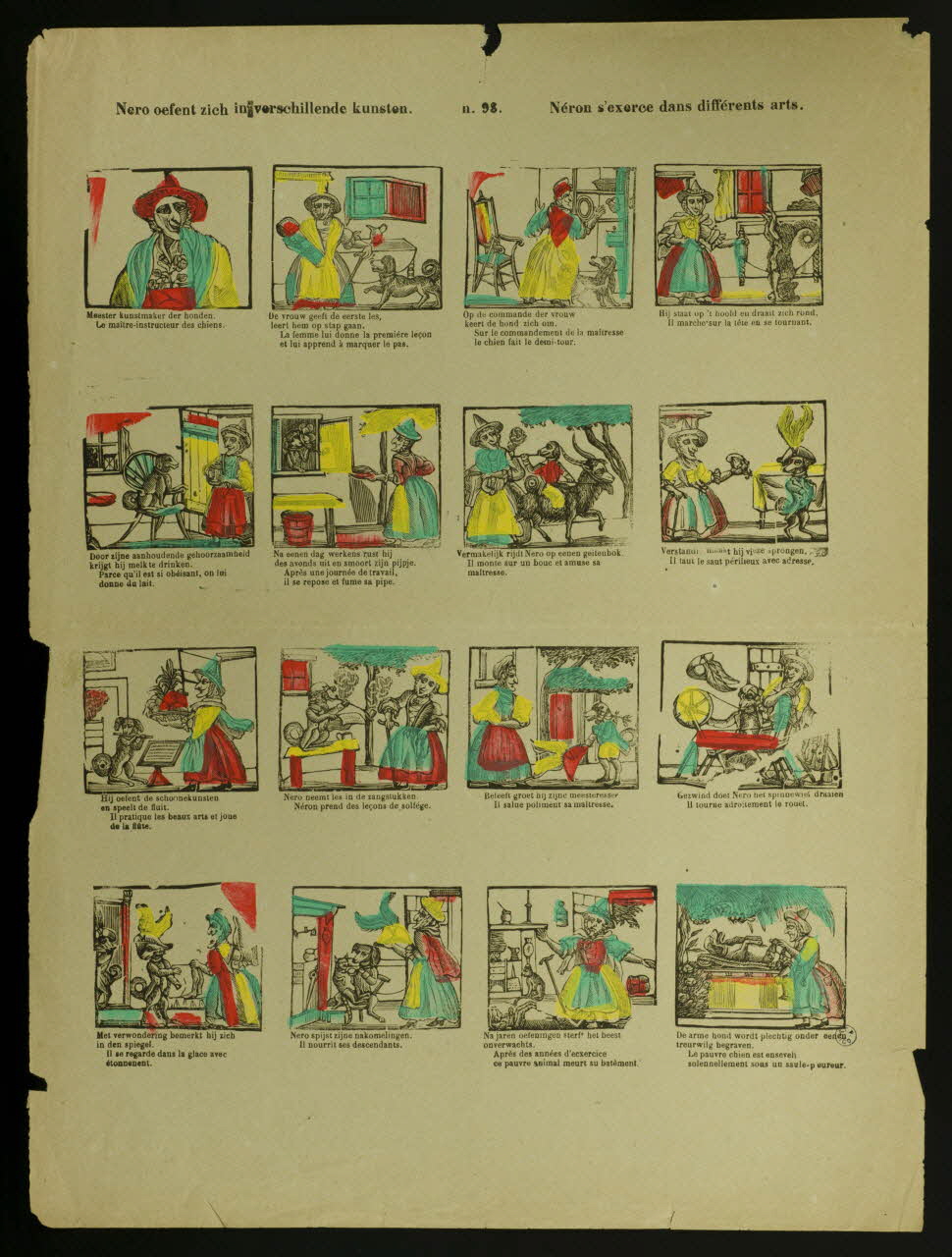 imagerie ancienne Néron s'exerce dans différents arts. 1947.22.188 Photo