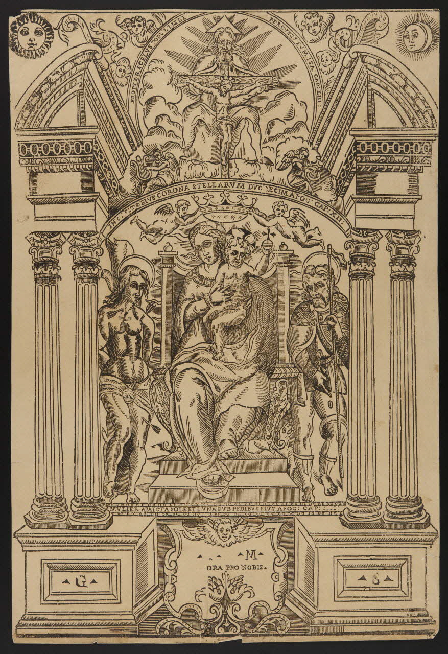 imagerie ancienne Vierge à l'enfant 1947.22.190 Photo