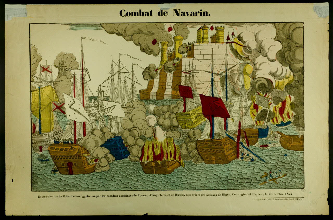 estampe Combat de Navarin. 1947.22.208 Photo