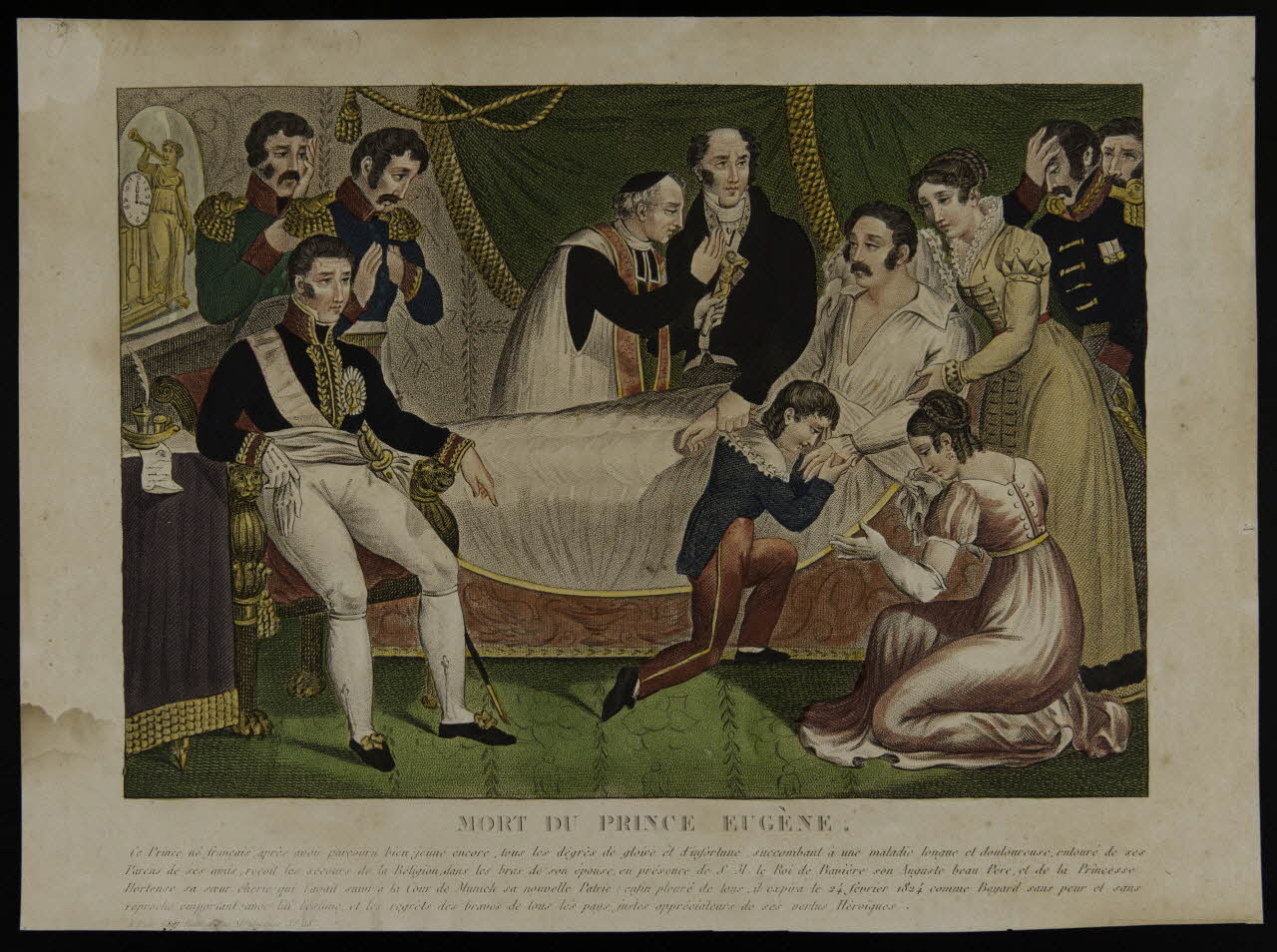 Fontana imagerie ancienne MORT DU PRINCE EUGENE. Paris 1824-1830 1947.22.23 Photo