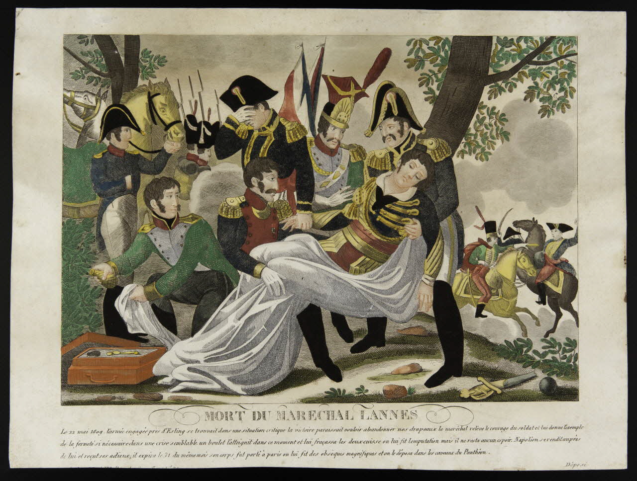imagerie ancienne MORT DU MARECHAL LANNES Paris 1809 1947.22.26 Photo