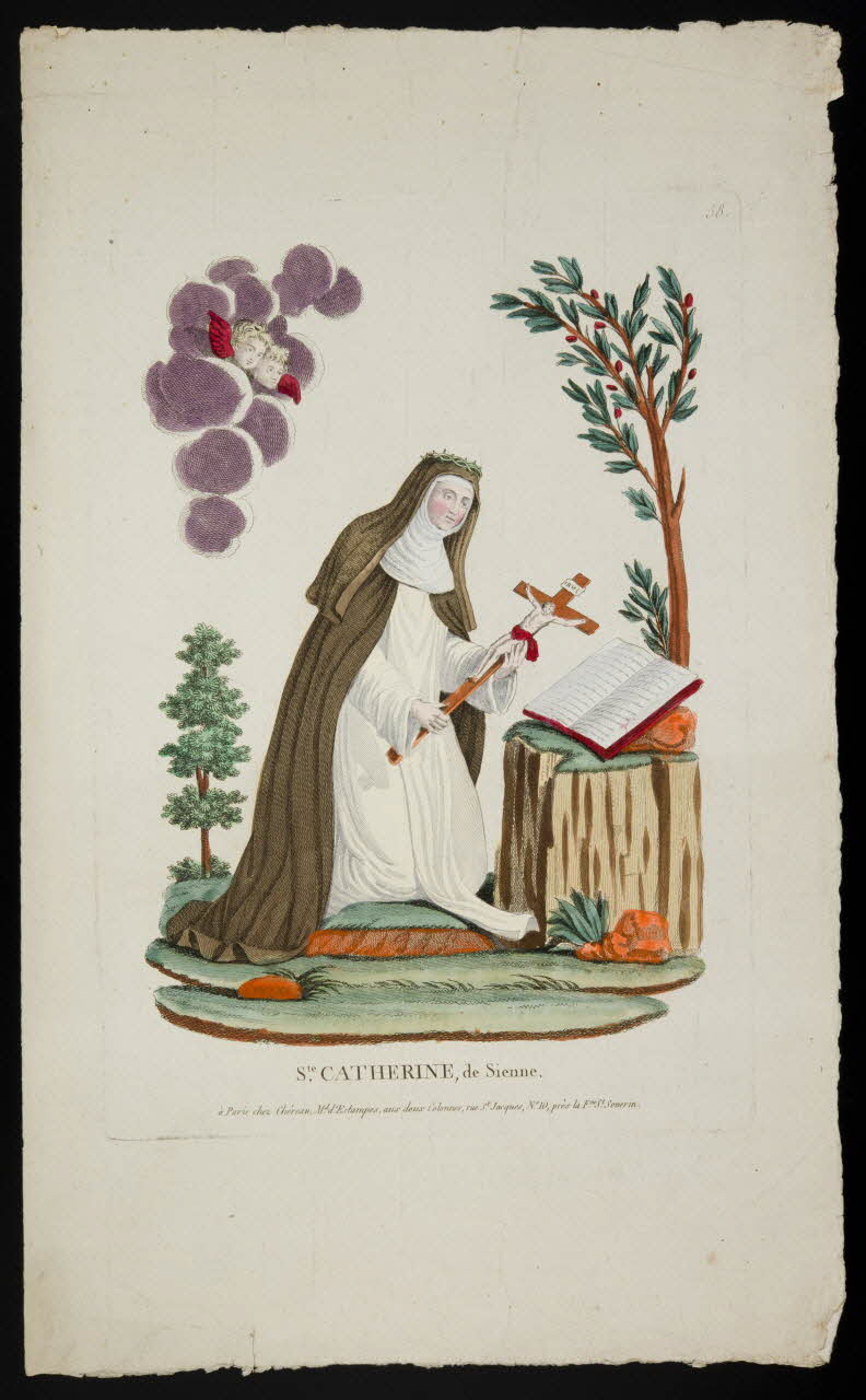 Chéreau imagerie ancienne Ste. CATHERINE, de Sienne. Paris 1794-1810 1947.22.29 Photo