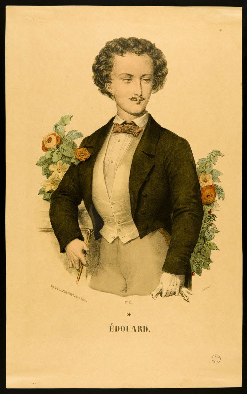 Charles Olivier-Pinot estampe EDOUARD. Lorraine, France 1875-1888 1947.22.34 Photo
