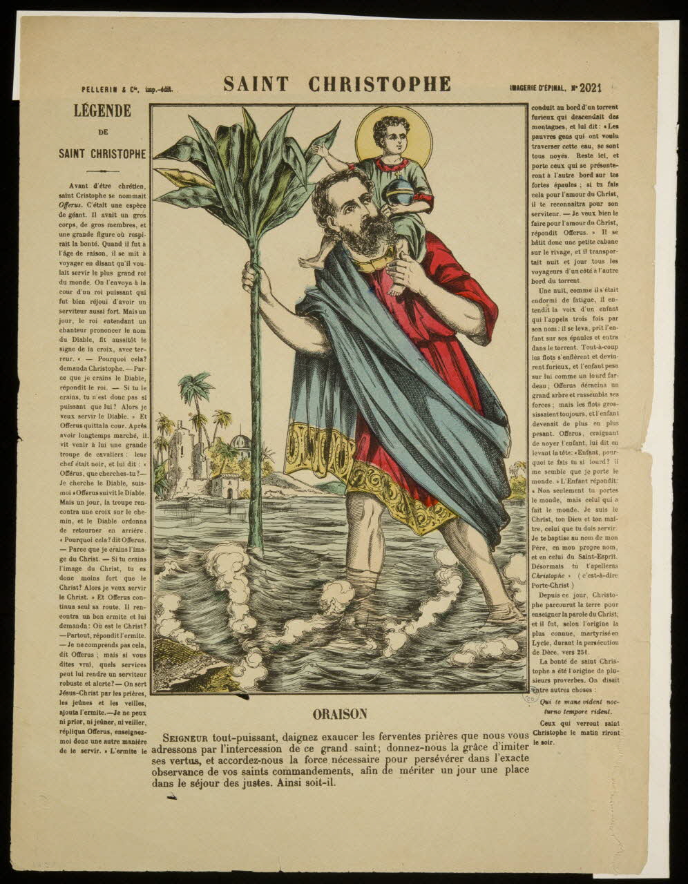 estampe SAINT CHRISTOPHE 1947.22.63 Photo